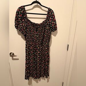 Hot Topic Cherry & Skull Print Dress